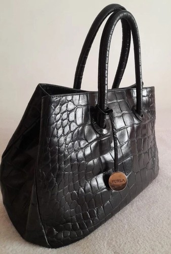 Furla candy bag croc - furla, embossed