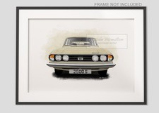 Personalised Triumph 2000 2500 S Mk2 Car Art Print Poster  illustration