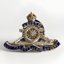 Royal Artillery Silver Enamel