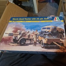 L282 Italeri Model Kit 7027 - Morris Quad Tractor with 25 pdr Gun - 1/72