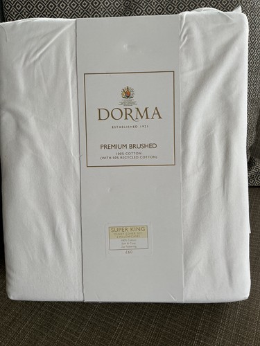 Dorma white brushed cotton - dorma,