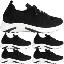 Womens Ladies Ultra Light-weight Lace up Breathable Trainers Pumps Sneakers SIZE