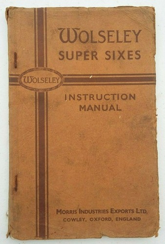 Vintage wolseley super sixes - wolseley,