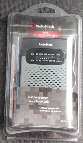 Radio shack pocket - radio, am/fm