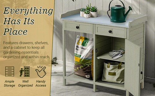 Potting bench table wood - bench,
