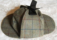 Brown Tweed Deerstalker hat