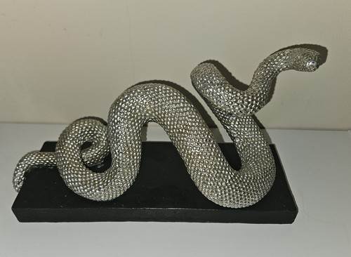 Silver snake ornament - snake,