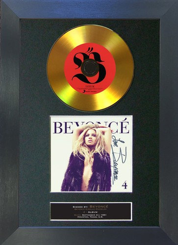 Gold disc beyonce signed - beyonce,