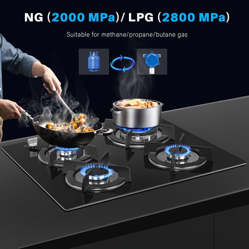 Burners gas hob 60cm - 4,