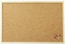 Cork Board Pin Message Notice Board Wooden Frame Office Memo School 30 x 40 cm