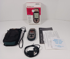 Magellan Meridian Gold Handheld GPS Receiver Bag Cable Guide Box Bundle