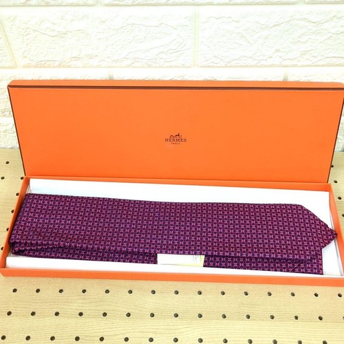 Auth hermes silk - silk, tie