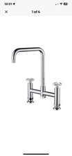 Henry Holt 1810 Industrial Style Kitchen Bridge Tap RRP £450 BNWB