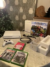 Boxed White Microsoft Xbox One S Games Console & Official Series X/S Controller 