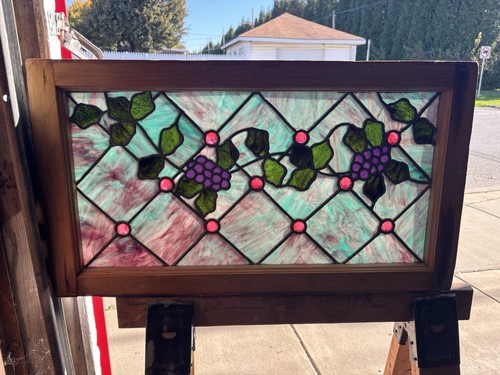 Antique stained glass - stained,