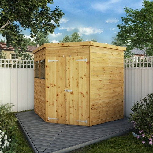 7x7 wooden garden shed - garden,