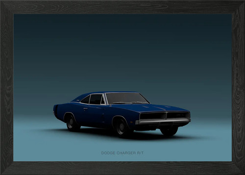 Blue front dodge - charger, rt