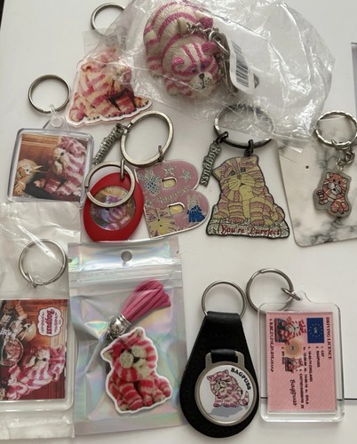 Vintage bagpuss keyring - vintage,