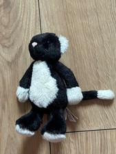 ** Jellycat - Bashful Black & White Cat - Small Plush Soft Toy 6" - Retired **