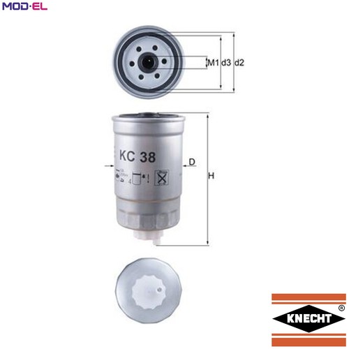 Fuel filter for vw - fuel, 38