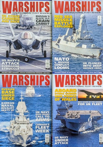 Warhips magazine editions - x4,