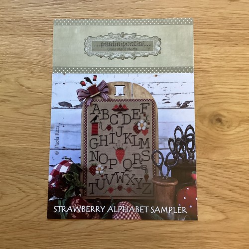 Strawberry alphabet sampler - strawberry,