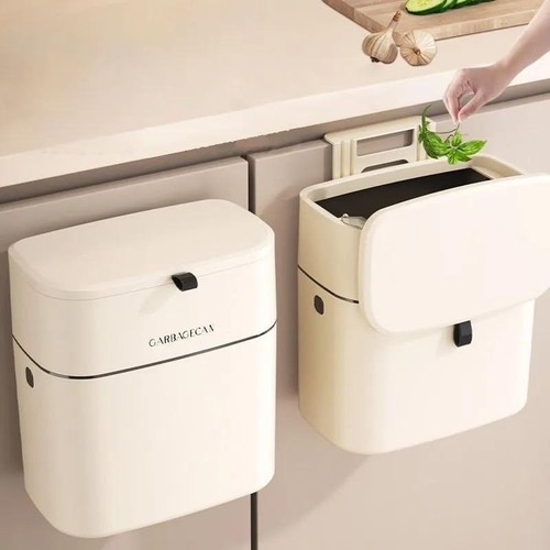 Hanging trash can wall mounted - hanging,