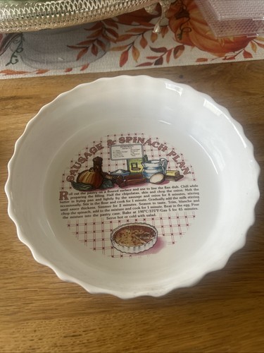 Vintage recipe flan dish - vintage,