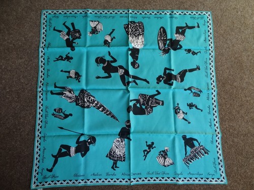 Vintage silk head scarf x - vintage,
