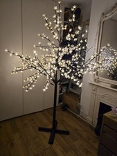 John Lewis Blossom Tree Pre-Lit Outdoor Christmas LED Lights - Warm White 7ft
