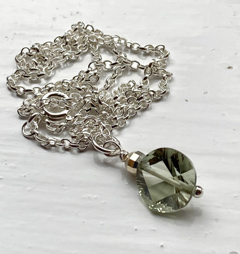 Prasiolite gem 925 silver - 925,