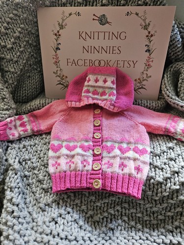 Handknit hooded fairisle - handknit,