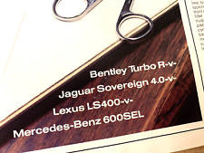 LEXUS LS400 v TURBO R v MERC 600SEL v JAGUAR XJ6 - CLASSIC CAR ROAD TEST REVIEW