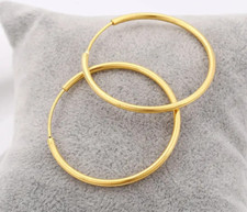 9ct gold sleeper - sleeper, hoop