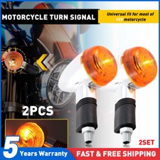 4PCS Aluminum Motorcycle Indicators Motorbike Turn Signal Lights Bullet Bulb UK