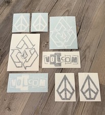8 Volcom Black / White  Stickers Skateboarding Decal Stickers Clothing Skate