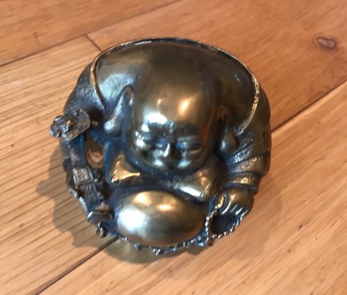 Vintage buddha brass - , laughing