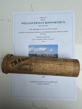 WW1 memorial scroll postal