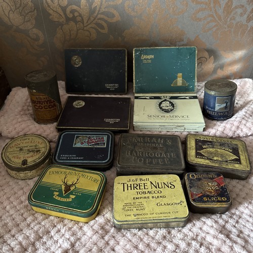 Job lot vintage - tins, for