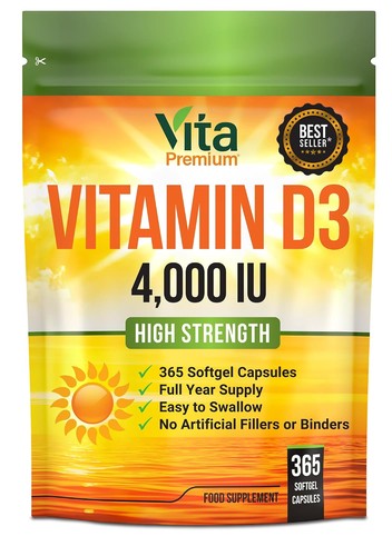 Vitamin 000 iu gel - d, 4,000