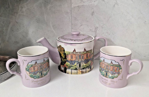 Bridgerton house teapot 2 - bridgerton,