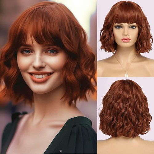 Porsmeer short wavy bob wig - porsmeer,