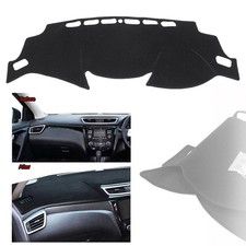 Dashboard Cover Dash Cover Mat Carpet Fit Nissan Qashqai J11  2016-2021 Black