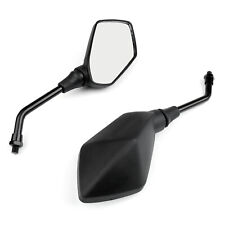 Motorcycle 10mm Black Rear View Side Mirrors For Honda Suzuki Kawasaki ,UK