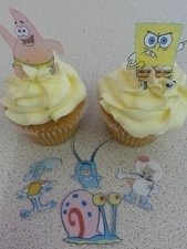 12 PRECUT Edible Spongebob