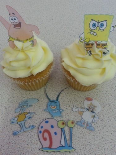 Precut edible spongebob - precut,