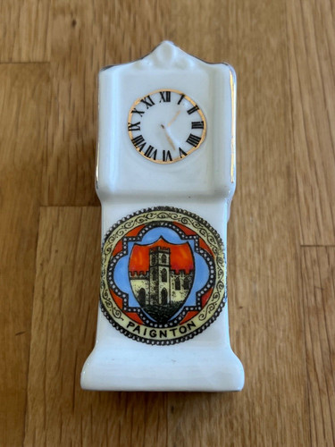 Crested grandfather clock - clock,
