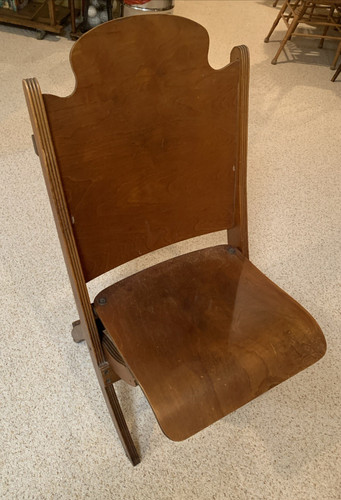 Vintage wood folding theater - wood,
