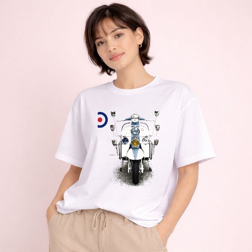 Classic mod scooter shirt - classic,