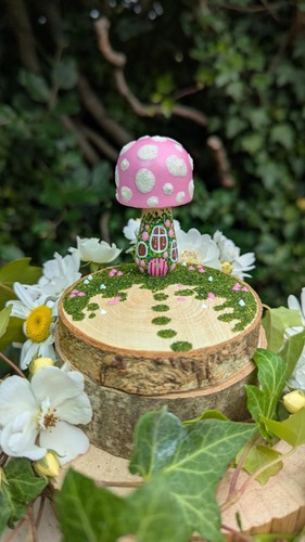Mushroom fairy house with - house,